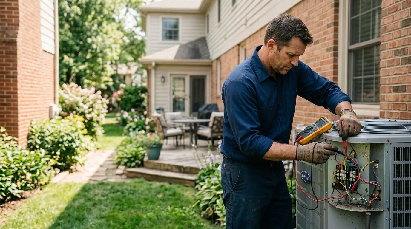 HVAC technician working near Great Bend, NY